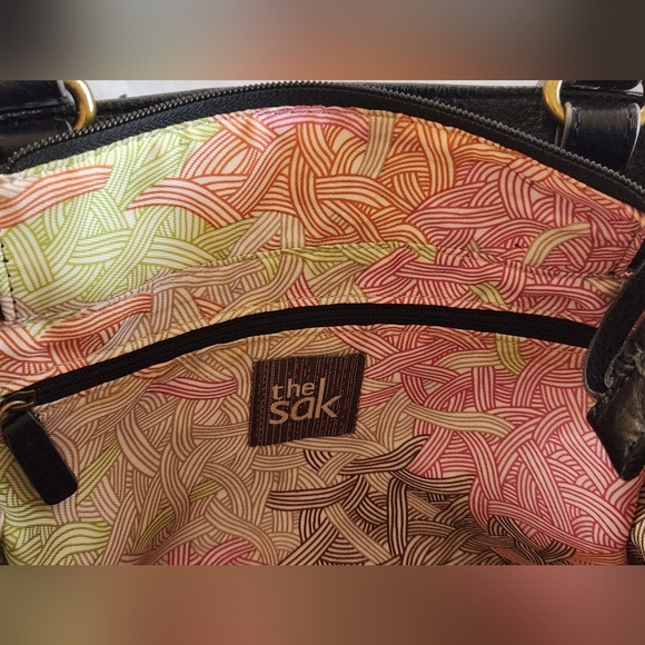 The Sak Black Leather Satchel Melrose Model - Picture 8 of 15